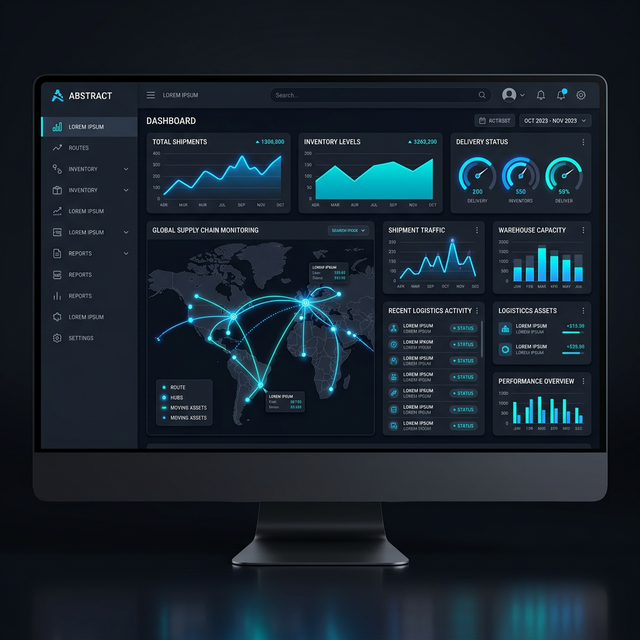 ERP Dashboard UI Mockup